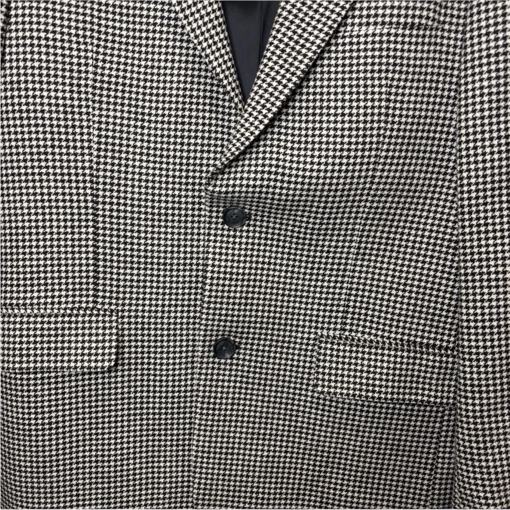 J. Peterman Black and White Houndstooth Blazer - Picture 3 of 10